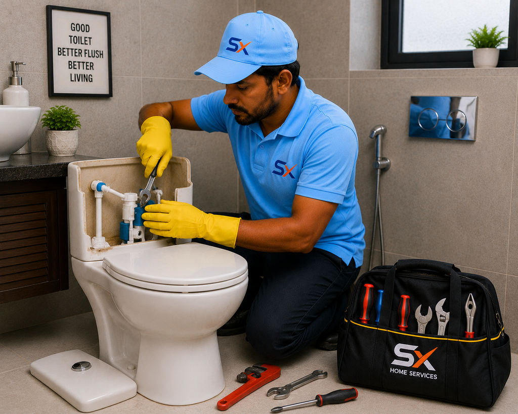 Toilet and Flush (Jet spray repair /installation)