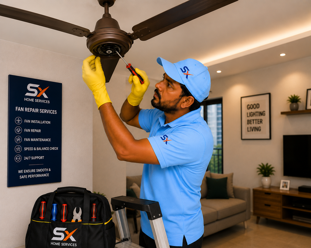 Fan Repairing Service (Ceiling Fan install)